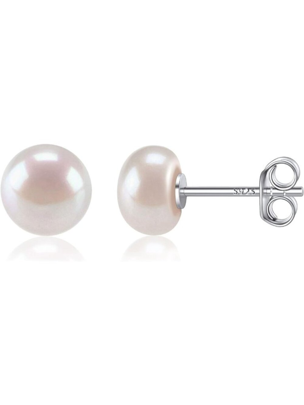 Elegant 925 Sterling Silver Pearl Earrings for Women | Chic & Stylish Jewelry